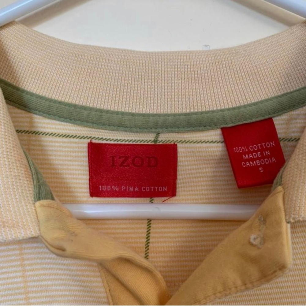 Light Yellow Izod Polo Shirt